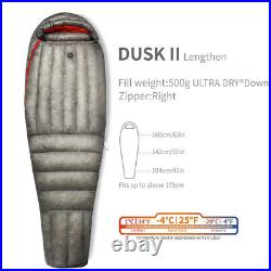 AEGISMAX Wind Hard Dusk Down Sleeping Bag 800FP Ultralight Camping Backpacking