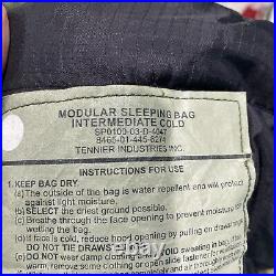 AUTHENTIC USMC Issued 4 Pc. Tennier Modular Sleeping Bag System 50 Degrees / -40