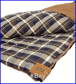 Adult Camping Sleeping Bag Flannel Canvas Sleeping Bag with Sack & Roll Up Strap