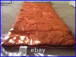Adult Coleman Orange Gray Sleeping Bag Hiking Camping 33x75