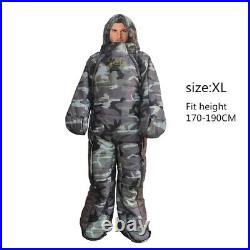 Adults Full Body Sleeping Bag Suit Warm Walker Wearable Travel Camping Outdoor