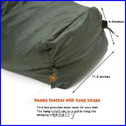 Akmax.cn Military Down Mummy Sleeping Bag for Cold Weather