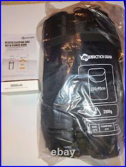 Antarctica Heated Sleeping Bag, 5 Heating Areas, 16000mAh Battery, 3 Levels