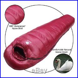 Anyoo 800 Fill Power Goose Down Sleeping Bag Lightweight Waterproof for Outdoor