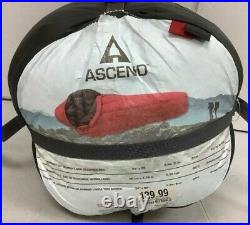 Ascend Whammy -20° Mummy Long 34x85 Sleeping Bag For People Up To 6'6 NEW