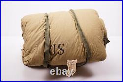 Authentic 1947 Us Military Extreme Cold Weather Mummy Sleeping Bag Down Filled
