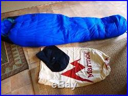 Authentic Marmot 725 Goose Down Mummy Sleeping Bag
