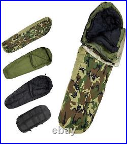 Authentic US Military Issue Modular Sleeping System (MSS), -40°F, Woodland