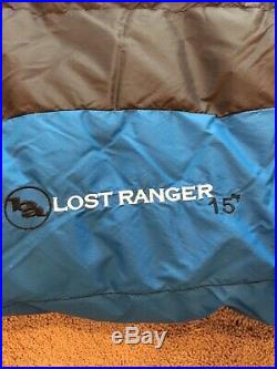 BIG AGNES Lost Ranger 15 Sleeping Bag sz Long Left zip Goose Down 650 Fill