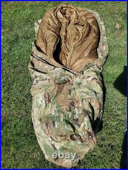 B. A. F. Coyote 3-Season USMC Sleeping Bag OCP Nylon Cover Compression Sack