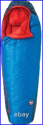 Big Agnes Anvil Horn 15 DownTek Sleeping Bag, Wide, Long, Left Zip, Blue/Red