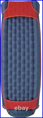 Big Agnes Anvil Horn 15 DownTek Sleeping Bag, Wide, Long, Left Zip, Blue/Red