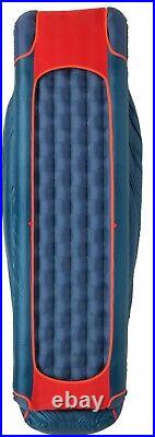 Big Agnes Anvil Horn 15 DownTek Sleeping Bag, Wide, Long, Left Zip, Blue/Red