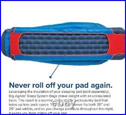 Big Agnes Anvil Horn 30° Sleeping Bag, Men's, Long, Blue/Red BAH30LL19 Brand New