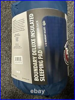 Big Agnes Bondary Deluxe Insulated Sleeping Bag Navy Color 25x78 New