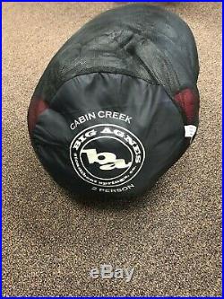 Big Agnes Cabin Creek 2 person 15 degree sleeping bag