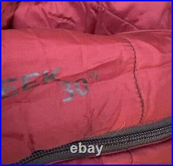 Big Agnes Gunn Creek 30 Degree Long Synthetic Mummy Sleeping Bag Used