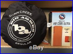 Big Agnes Gunn Creek 30° Sleeping Bag Regular with Insulated Air Core Ultra Reg