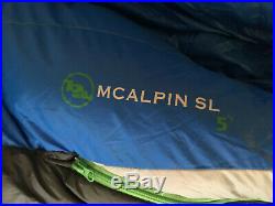 Big Agnes McAlpin Long Tall 5 degree Fahrenheit Cold Weather Down Sleeping Bag