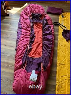 Big Agnes Sun Beam 15 degree sleeping bag system Plus Air Mattress And Pillow