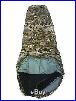 Bivvy Bag Multicam Military Alloy Head Pole 3 Layer Large, Xlarge Zip Mozzie Net