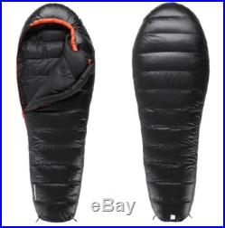 Black NEW Duck Down Mummy Sleeping Bag Waterproof for Camping Hiking Travel