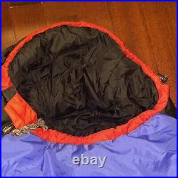 Blue Blk Marmot Wind River Regular Mummy Nylon Sleeping Bag, Very Good Condition