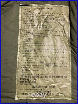 Brand New Extreme Cold Weather Sleeping Bag, Genuine US Army