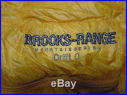 Brooks-Range Drift 0 Degree Down Sleeping Bag- Long/left-zip /24349/