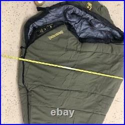 Browning Camping Chaparral -30F Degree Wide Mummy Sleeping Bag Oliver Green