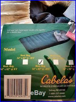 Cabelas 34x82 Rectangle Sleeping Bag Stuff Sack -40 Degree Alaskan NWT Camping