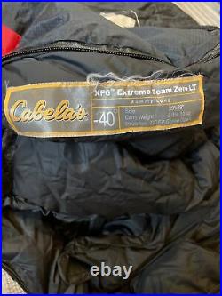 Cabelas -40 Goose Down Sleeping Bag Long Left EUC