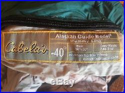 Cabelas Alaskan Guide -40 Long mummy sleeping bag