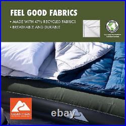Camping Sleeping Bag 35-Degree Cool Weather Rectangular Sleeping Bag, 33x77