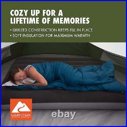 Camping Sleeping Bag 35-Degree Cool Weather Rectangular Sleeping Bag, 33x77
