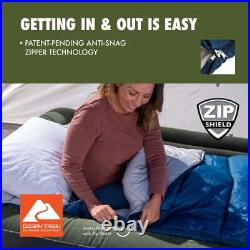Camping Sleeping Bag 35-Degree Cool Weather Rectangular Sleeping Bag, 33x77