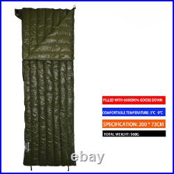 Camping Sleeping Bag Goose Down Envelope Type Ultralight Portable Sleeping Bag