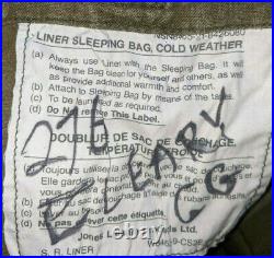 Canadian army 5 pieces Cold weather arctic sleeping bag system down filled