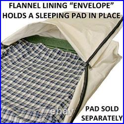 Canvas Cavalry-Style Cowboy Bedroll Premium Lined Sleeping Bag Cover
