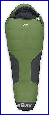 Chinook Polar Peak Comfort Mummy Down 5-Degree Sleeping Bag Green