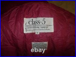 Class 5 USA Made -25 Goose Down Sleeping Bag SUPER WARM Rare Expedition Bag NICE