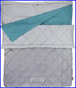 Coleman 45°F Double Sleeping Bag Queen Size XL Sleeping Bag with Big & Tall
