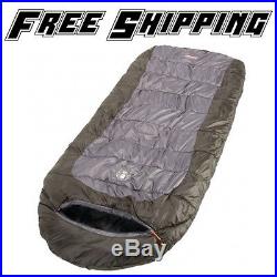 Coleman Sleeping Bag Outdoor Camping Warm Big Tall Cold Weather 0-20 Degrees NEW