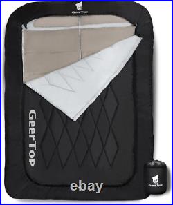 Comfort Doublewide Sleeping Bag with Blanket Queen Size Two Person Sleeping Bag