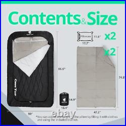 Comfort Doublewide Sleeping Bag with Blanket Queen Size Two Person Sleeping Bag