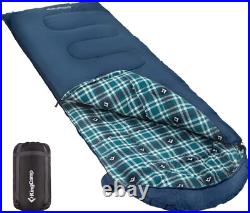 Comfortable XL Sleeping Bag with Compression Sack Ideal for Camping & Hiking