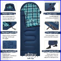 Comfortable XL Sleeping Bag with Compression Sack Ideal for Camping & Hiking