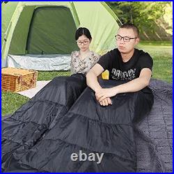 Cotton Double Sleeping Bag for Adults, 2 Person Cold Weather Queen Size Flann