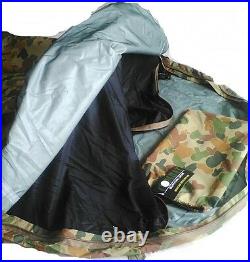 Csg Auscam Bivy Bag 3 Layer + Alloy Head Pole, Mosquito Net 235x110x80cm Army