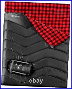Double/Single Sleeping Bag for Adults Camping, Extra Wide 2 Person Waterproof